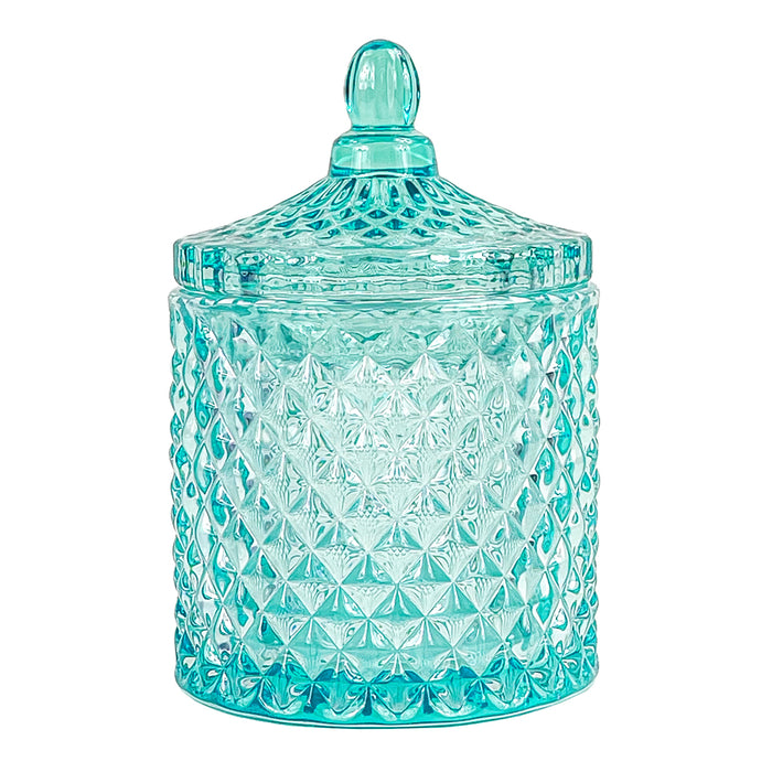 10 oz Luxury Clear Turquoise Vessel
