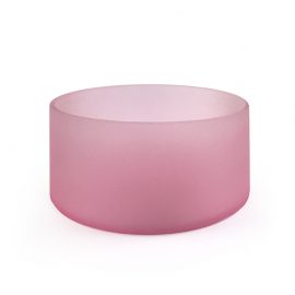 4 lb - Large Candle Bowl - Frosted Pink