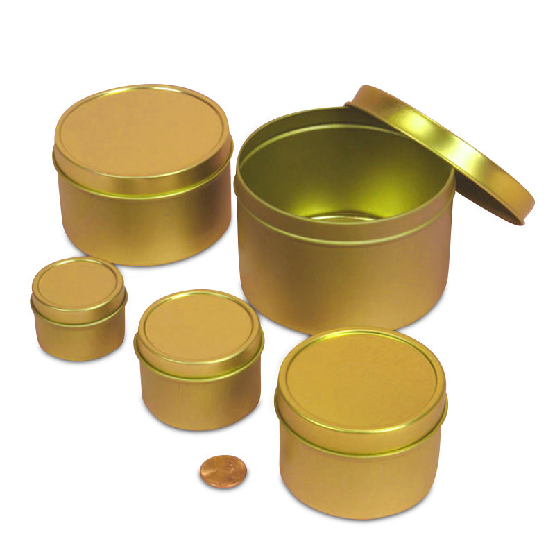 8-ounce Gold Tins