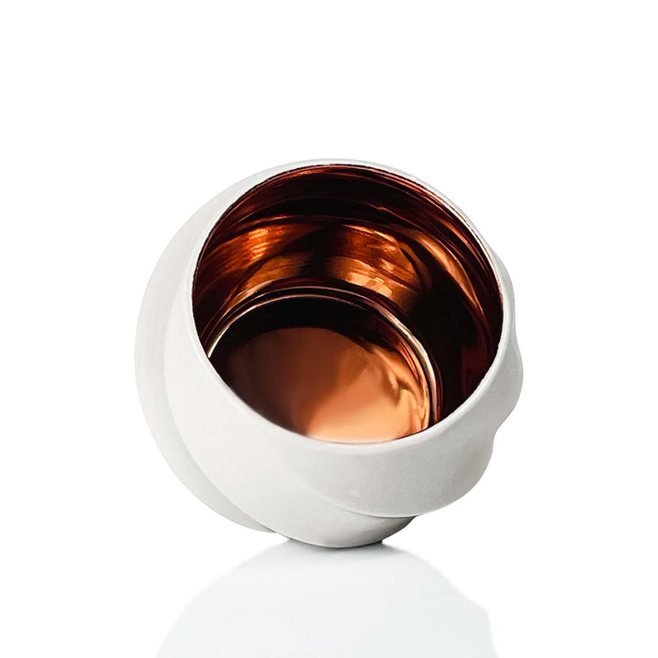 8 oz Rose Gold Ceramic Twisted Jar