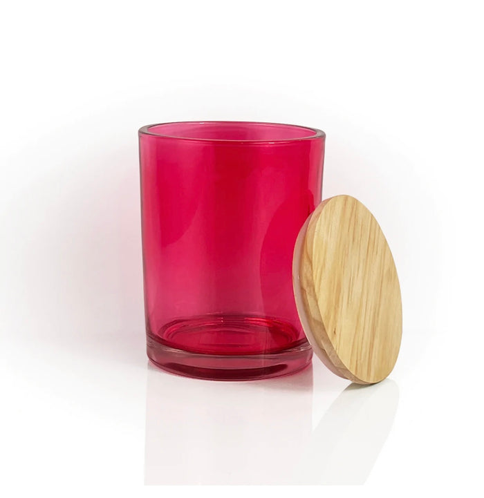 13 oz Vessel with Wooden Lid - Cherry