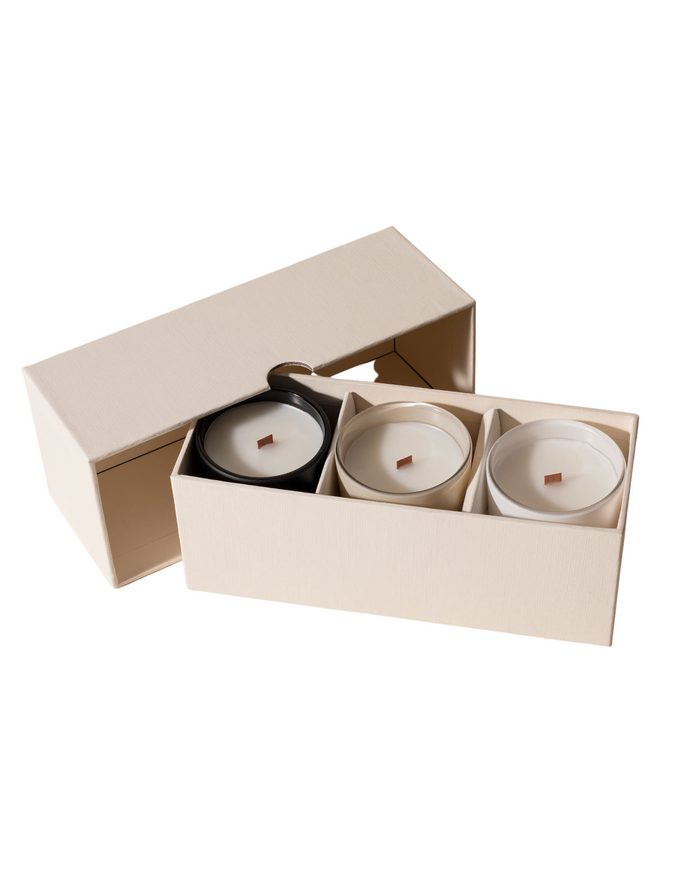 Creme Luxe Linen Vessel Box (12 box min)