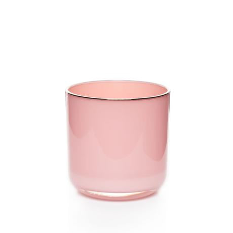17.5 ounce Blush with Silver Rim