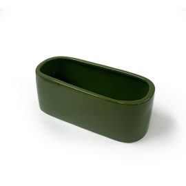 2.5 lb Ceramic Vessel - Olive Green