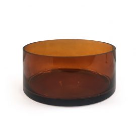 4 lb - Large Candle Bowl - Amber