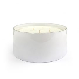 4 lb - Large Candle Bowl - Glossy White