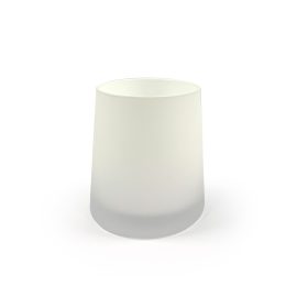 7.5 oz Contemporary Glass - Frosted White